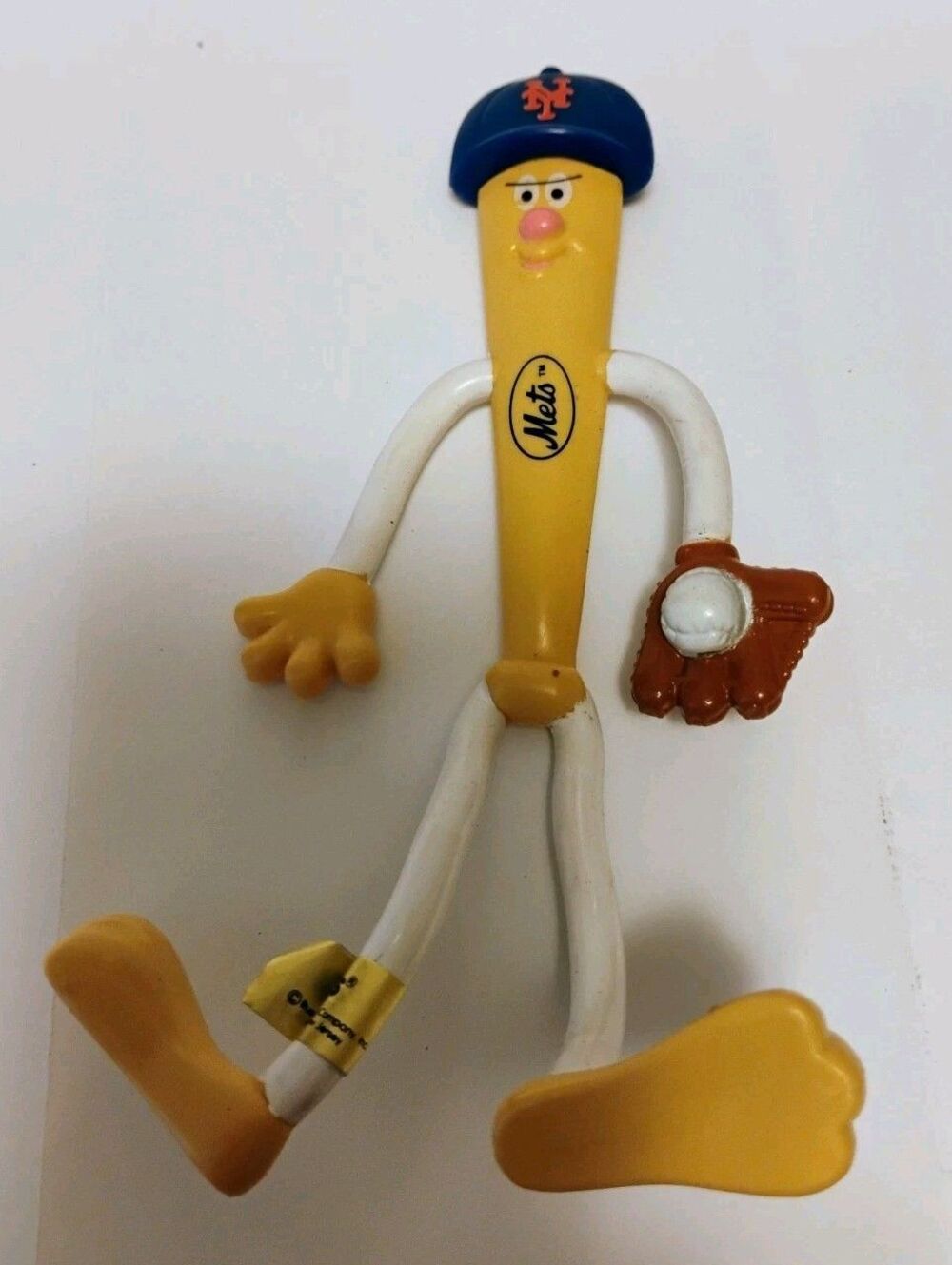 Vintage Russ Berrie MLB Bendy Bat 6.5"  Figure New York Mets